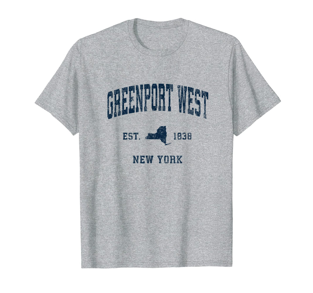 Greenport West New York Ny Athletic T-Shirt - Minimalist Print Men Women - T-Shirt, Sweatshirt, Hoodie
