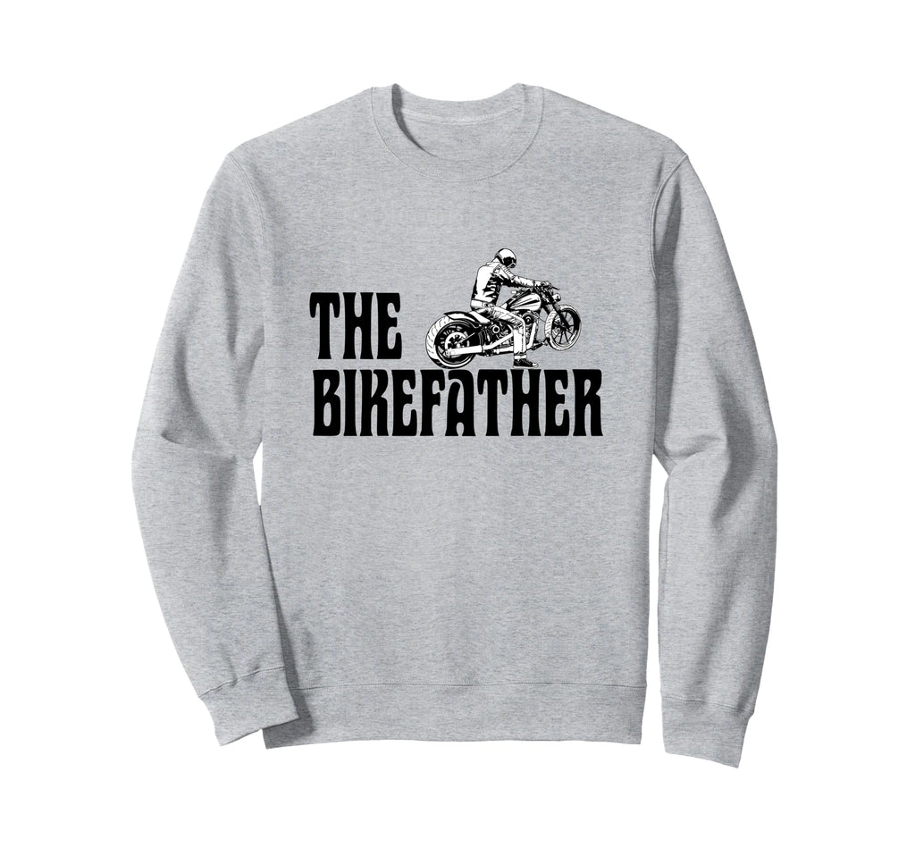 Biker Bikefather Biker Dad Funny Sweatshirt - Minimalist Print Unisex - T-Shirt, Sweatshirt, Hoodie