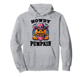 Howdy Pumpkin Western Halloween Cowboy Hoodie - Custom Art Print for Adults - T-Shirt, Sweatshirt, Hoodie