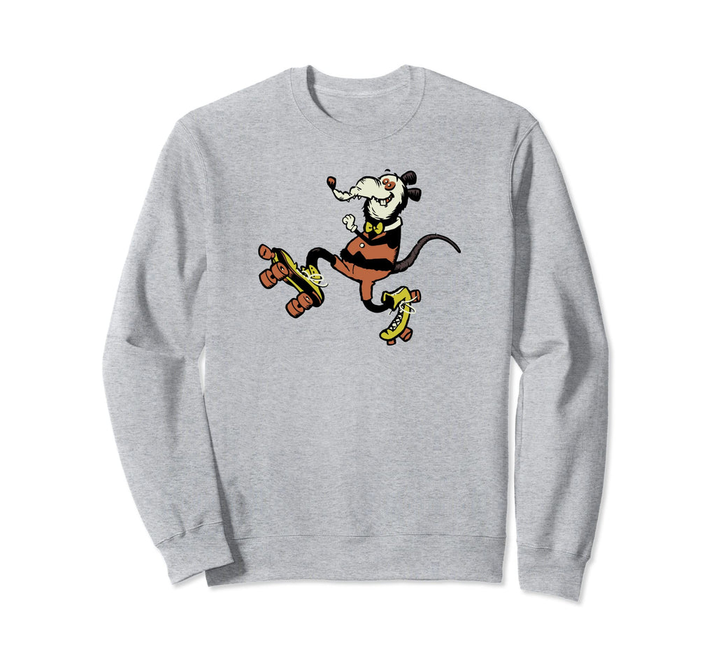 Rink Rat Roller Skating Rat Sweatshirt - Trendy Graphic Men Women - T-Shirt, Sweatshirt, Hoodie