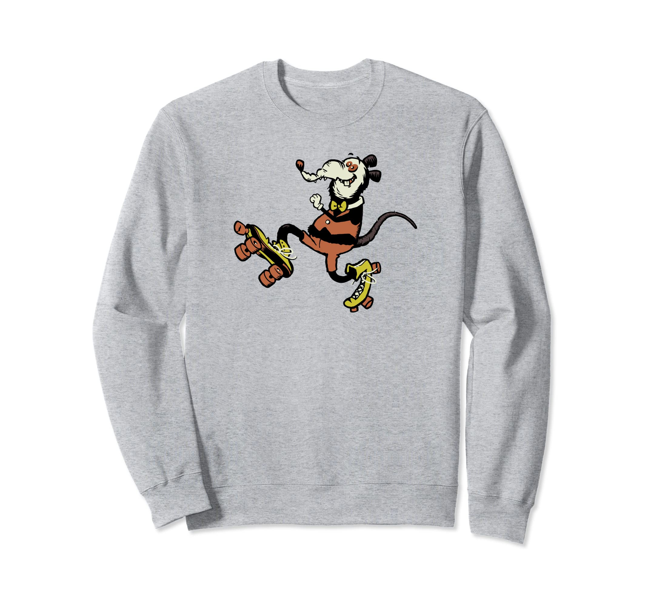 Rink Rat Roller Skating Rat Sweatshirt - Trendy Graphic Men Women - T-Shirt, Sweatshirt, Hoodie