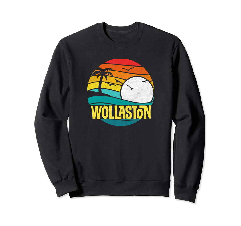 Wollaston Beach Surf Eighties Sweatshirt - Fun Novelty Design Men Women - T-Shirt, Sweatshirt, Hoodie