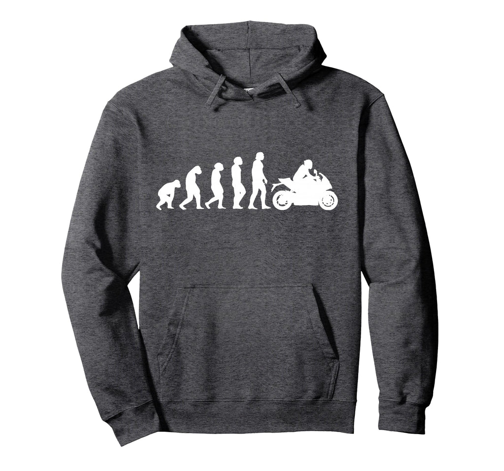 Motorcycle Evolution Funny Racing Sport Hoodie - Minimalist Print Unisex - T-Shirt, Sweatshirt, Hoodie