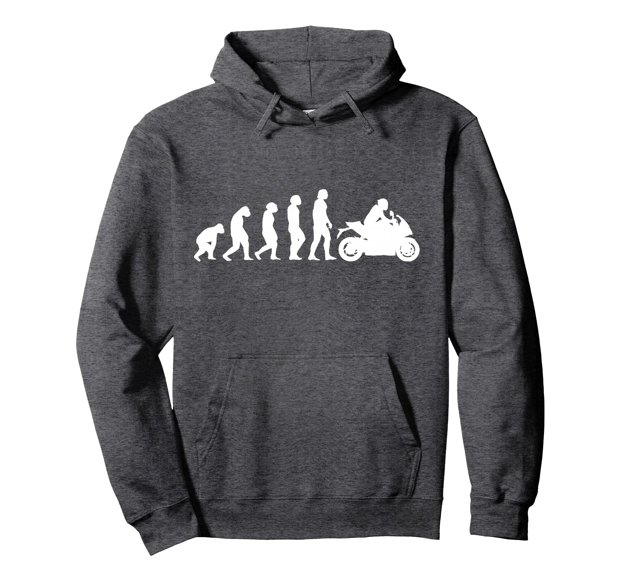 Motorcycle Evolution Funny Racing Sport Hoodie - Minimalist Print Unisex - T-Shirt, Sweatshirt, Hoodie