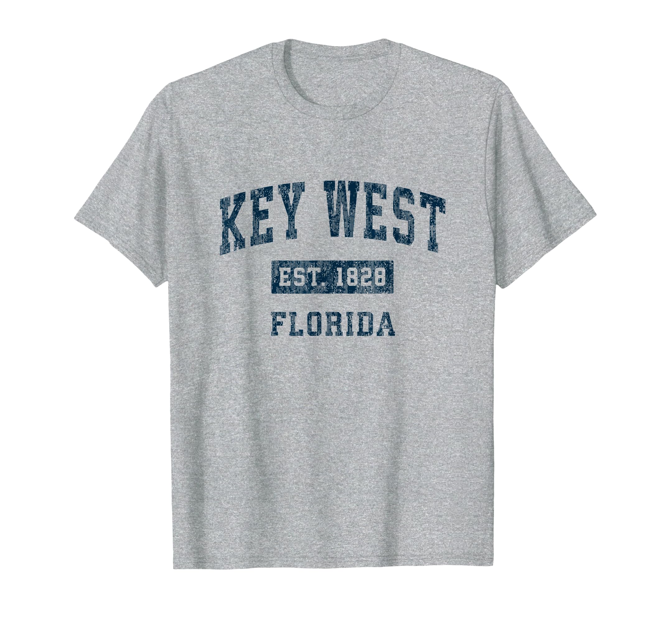 Key West Florida Fl Sports Navy T-Shirt - Unique Graphic for Adults - T-Shirt, Sweatshirt, Hoodie