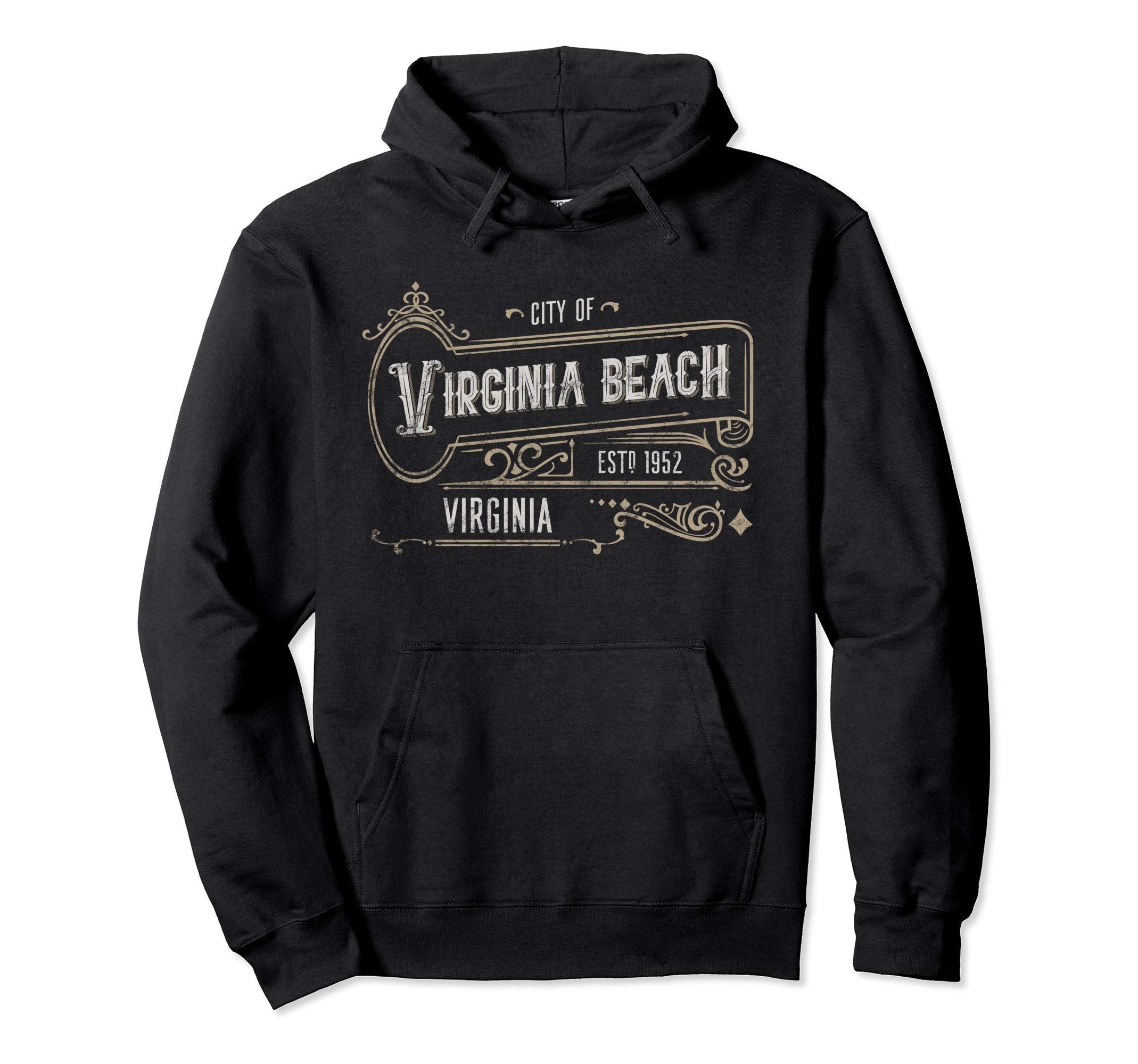 Virginia Beach Va Victorian Home Hoodie - Fun Novelty Design Men Women - T-Shirt, Sweatshirt, Hoodie