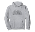 Antique Early Motorcycle Board Track Hoodie - Trendy Graphic Men Women - T-Shirt, Sweatshirt, Hoodie