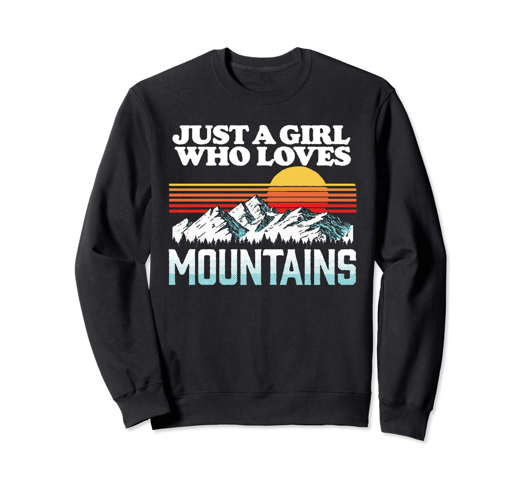 Just Who Loves Mountains Outdoor Sweatshirt - Custom Art Print Men Women - T-Shirt, Sweatshirt, Hoodie