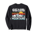 Just Who Loves Mountains Outdoor Sweatshirt - Custom Art Print Men Women - T-Shirt, Sweatshirt, Hoodie