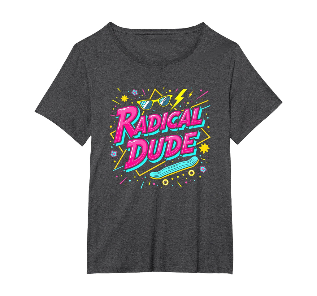 Radical Dude 80S Neon Skateboard T-Shirt - Minimalist Print Men Women - T-Shirt, Sweatshirt, Hoodie