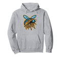 Antisocial Butterfly Funny Housefly Hoodie - Fun Novelty Design for Adults - T-Shirt, Sweatshirt, Hoodie