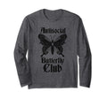 Antisocial Butterfly Club Introvert Goth T-Shirt - Graphic Print Unisex - T-Shirt, Sweatshirt, Hoodie