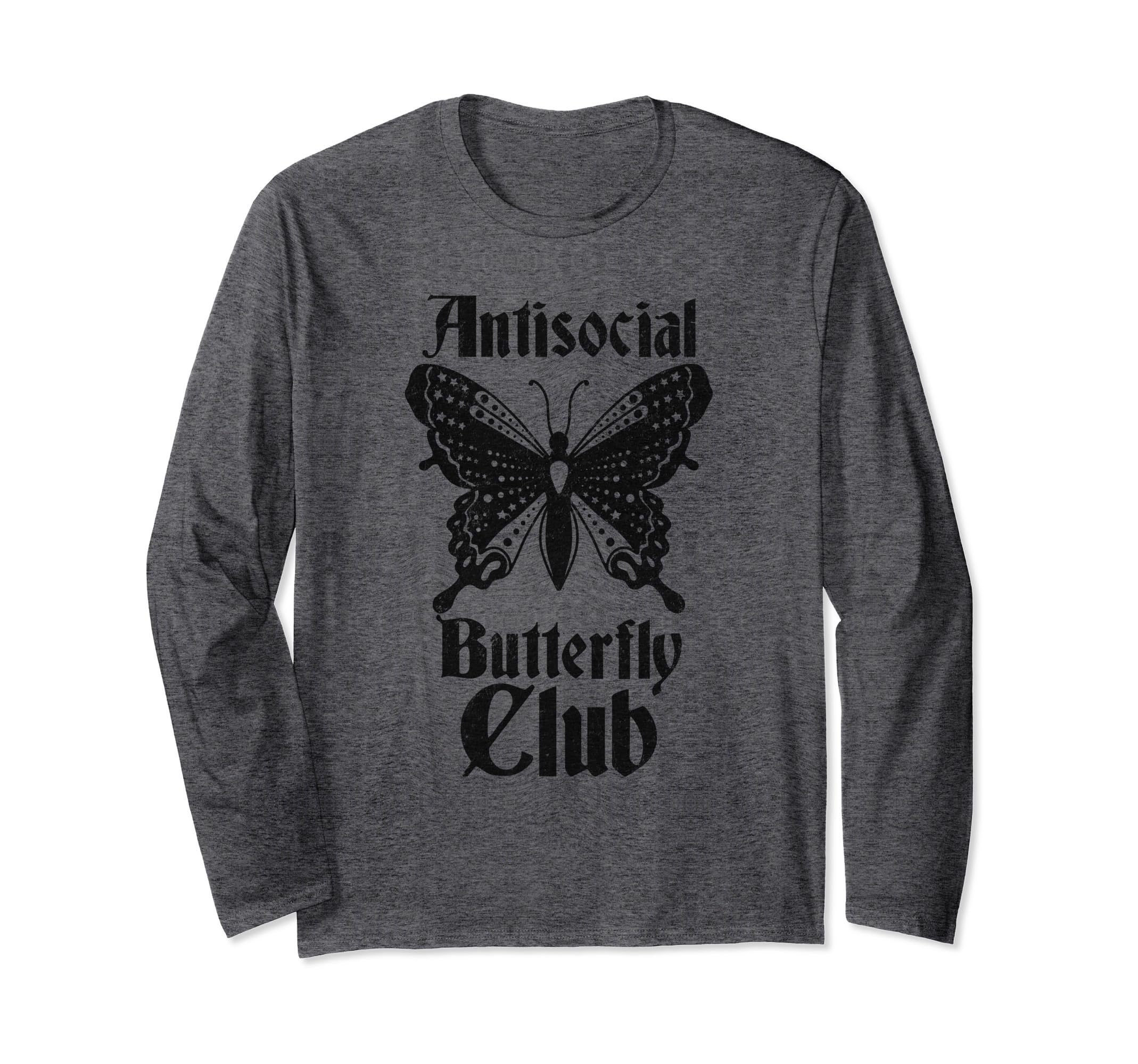 Antisocial Butterfly Club Introvert Goth T-Shirt - Graphic Print Unisex - T-Shirt, Sweatshirt, Hoodie