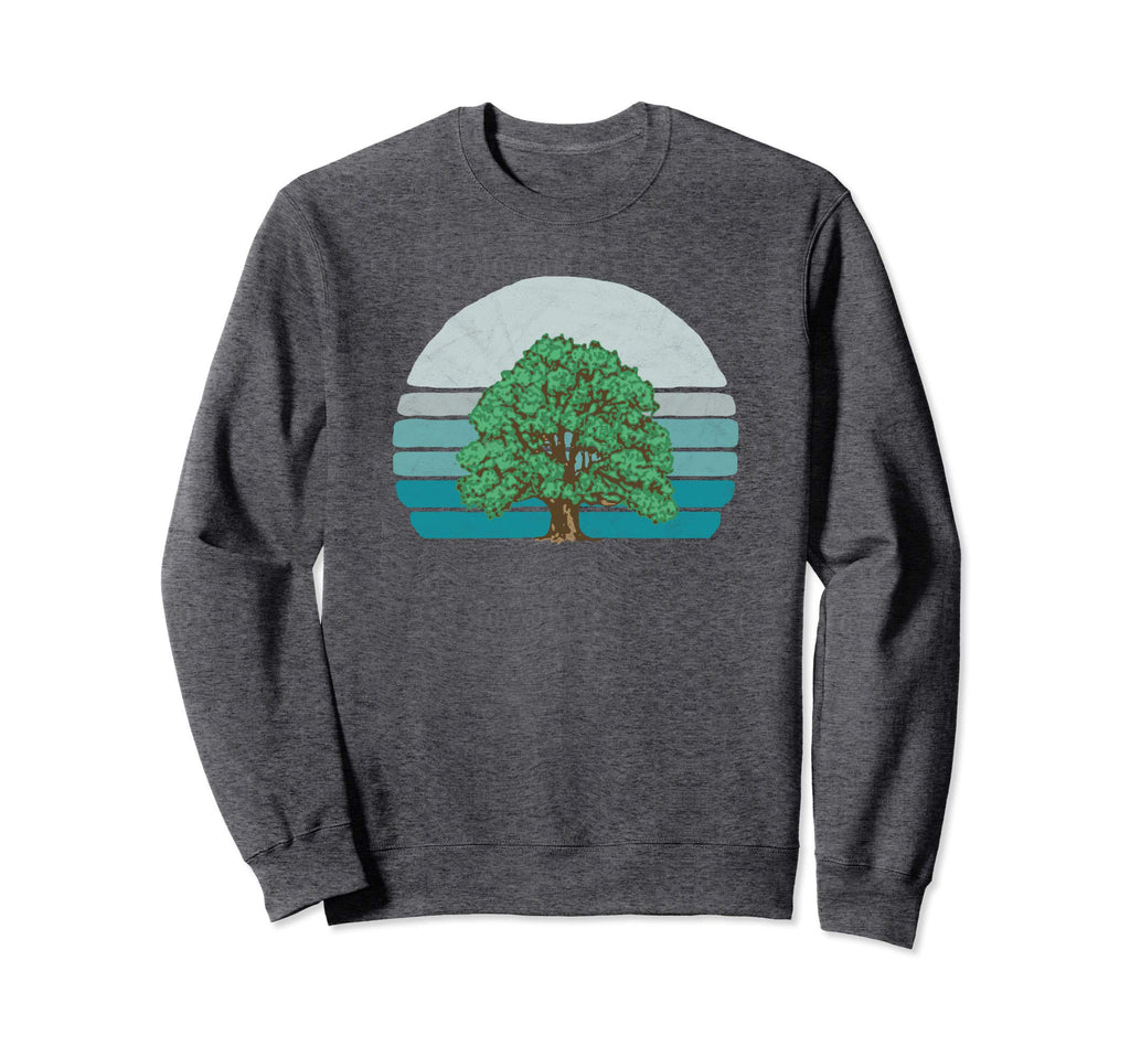 Sweet Oak Tree Sketch Sunset 80S Sweatshirt - Aesthetic Graphic Men Women - T-Shirt, Sweatshirt, Hoodie