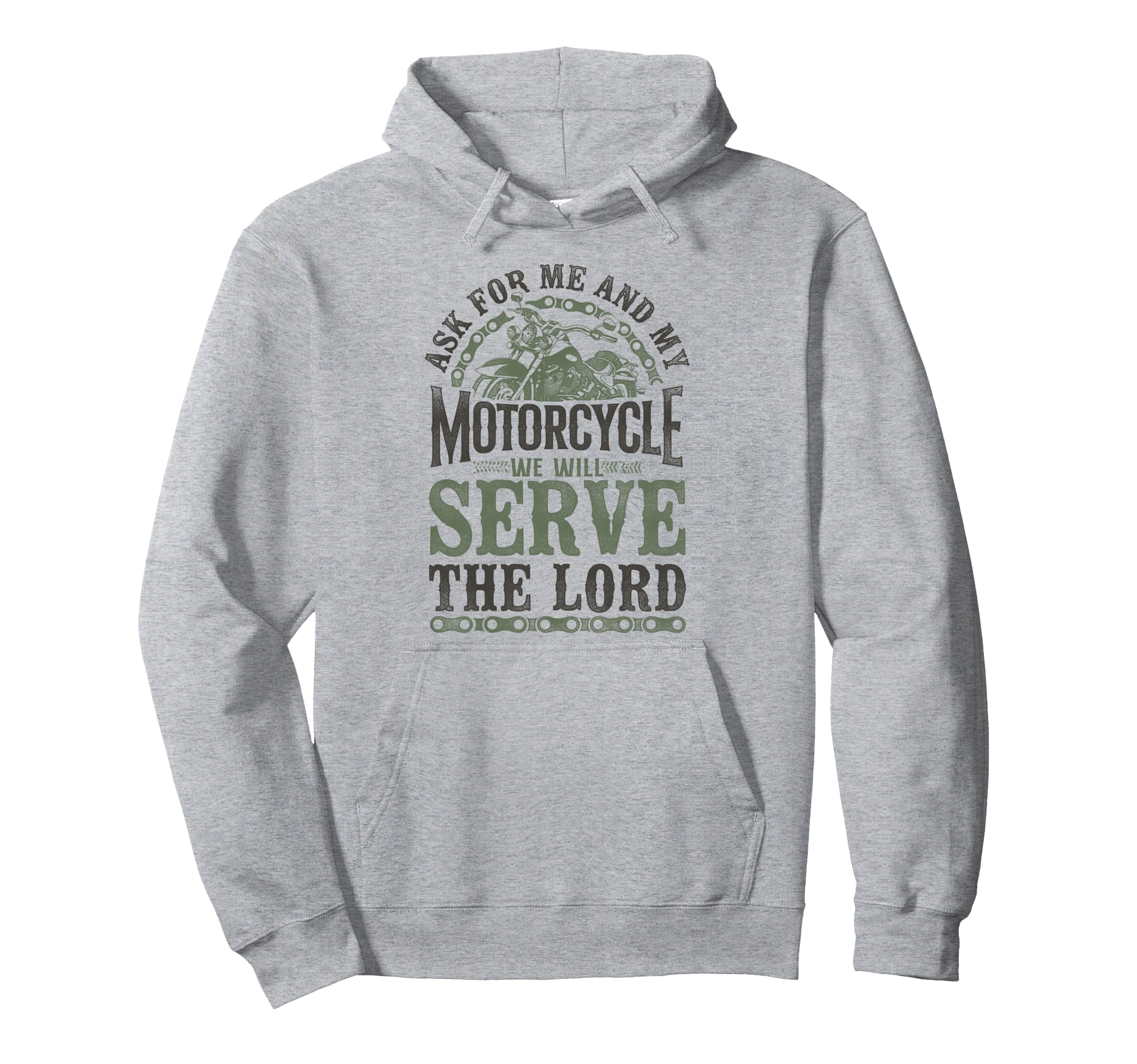 Motorcycle Biker Jesus Faith Christian Hoodie - Novelty Apparel Men Women - T-Shirt, Sweatshirt, Hoodie