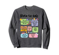 Note To Self Motivational Be Sweatshirt - Minimalist Print for Adults - T-Shirt, Sweatshirt, Hoodie