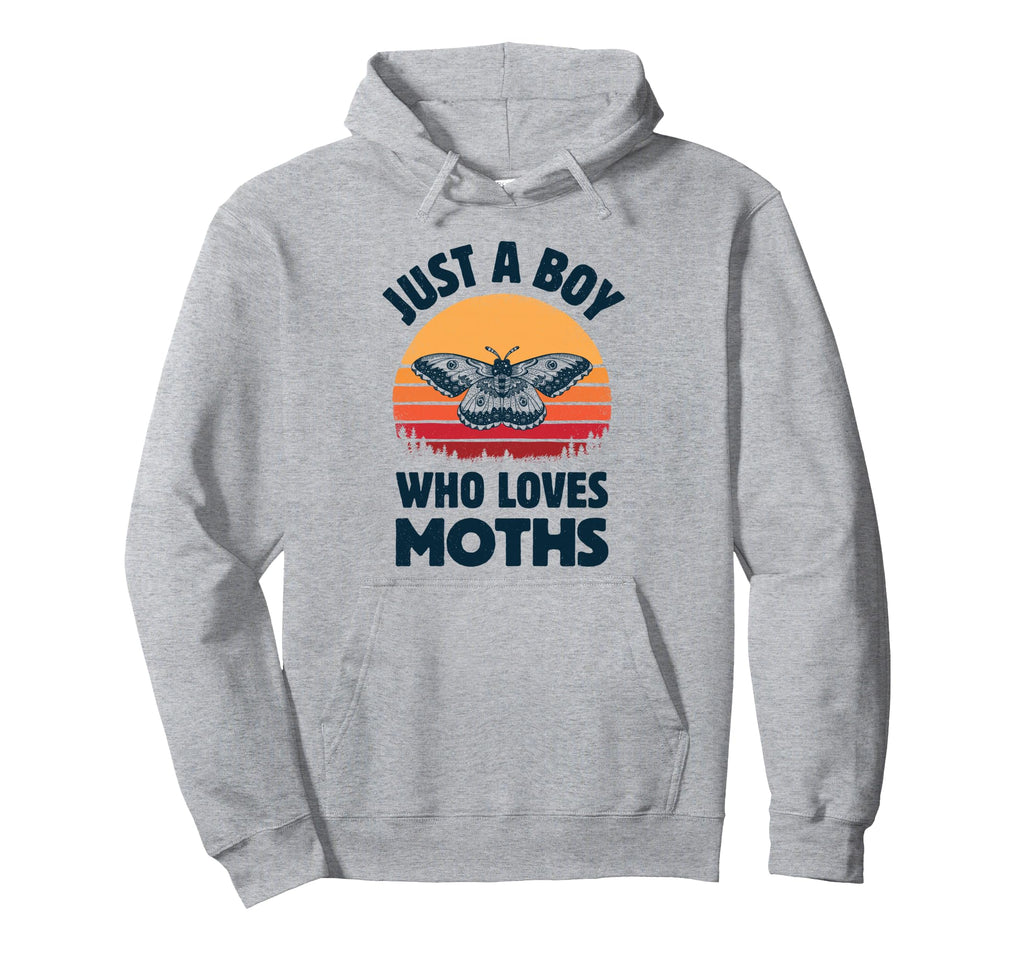 Moth Just Who Loves Moths Insects Sunset Hoodie - Graphic Print Unisex - T-Shirt, Sweatshirt, Hoodie