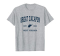 Great Cacapon West Virginia Wv Athletic T-Shirt - Aesthetic Graphic Unisex - T-Shirt, Sweatshirt, Hoodie
