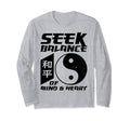 Yin Yang Seek Balance Mind Heart T-Shirt - Fun Novelty Design for Adults - T-Shirt, Sweatshirt, Hoodie