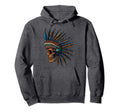 Native American Indian Chief Skull Hoodie - Minimalist Print Unisex - T-Shirt, Sweatshirt, Hoodie