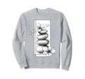 Hand Drawn Balance Stone Sweatshirt - Custom Art Print for Adults - T-Shirt, Sweatshirt, Hoodie