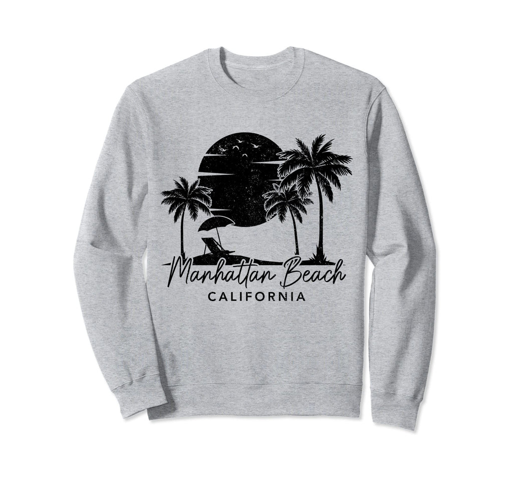 Manhattan Beach California Surf Sweatshirt - Custom Art Print Men Women - T-Shirt, Sweatshirt, Hoodie