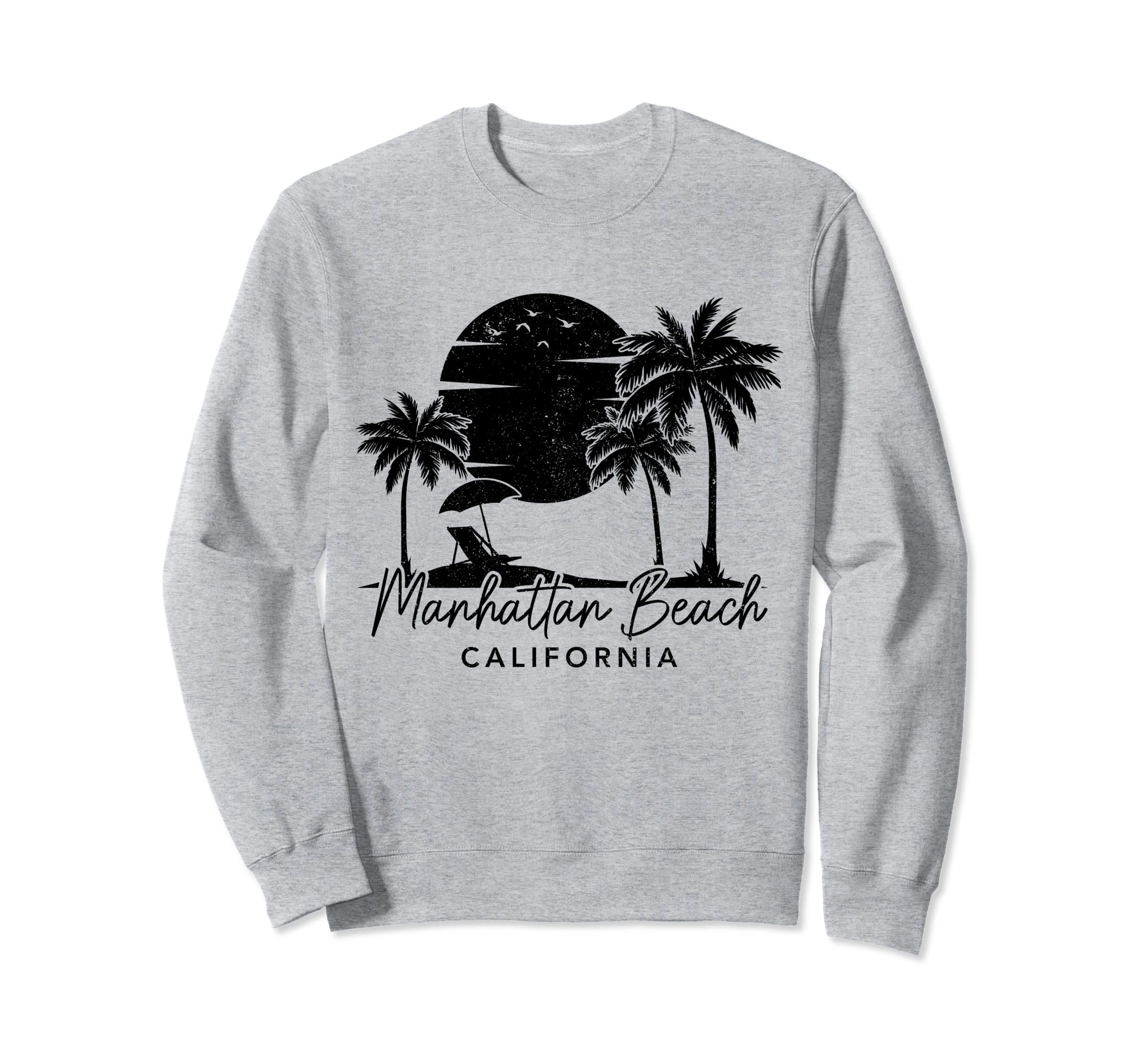 Manhattan Beach California Surf Sweatshirt - Custom Art Print Men Women - T-Shirt, Sweatshirt, Hoodie