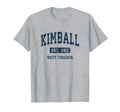 Kimball West Virginia Wv Athletic T-Shirt - Fun Novelty Design Unisex - T-Shirt, Sweatshirt, Hoodie