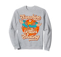 Roller Skating Skate 1970S Sunshine Sweatshirt - Custom Art Print Unisex - T-Shirt, Sweatshirt, Hoodie