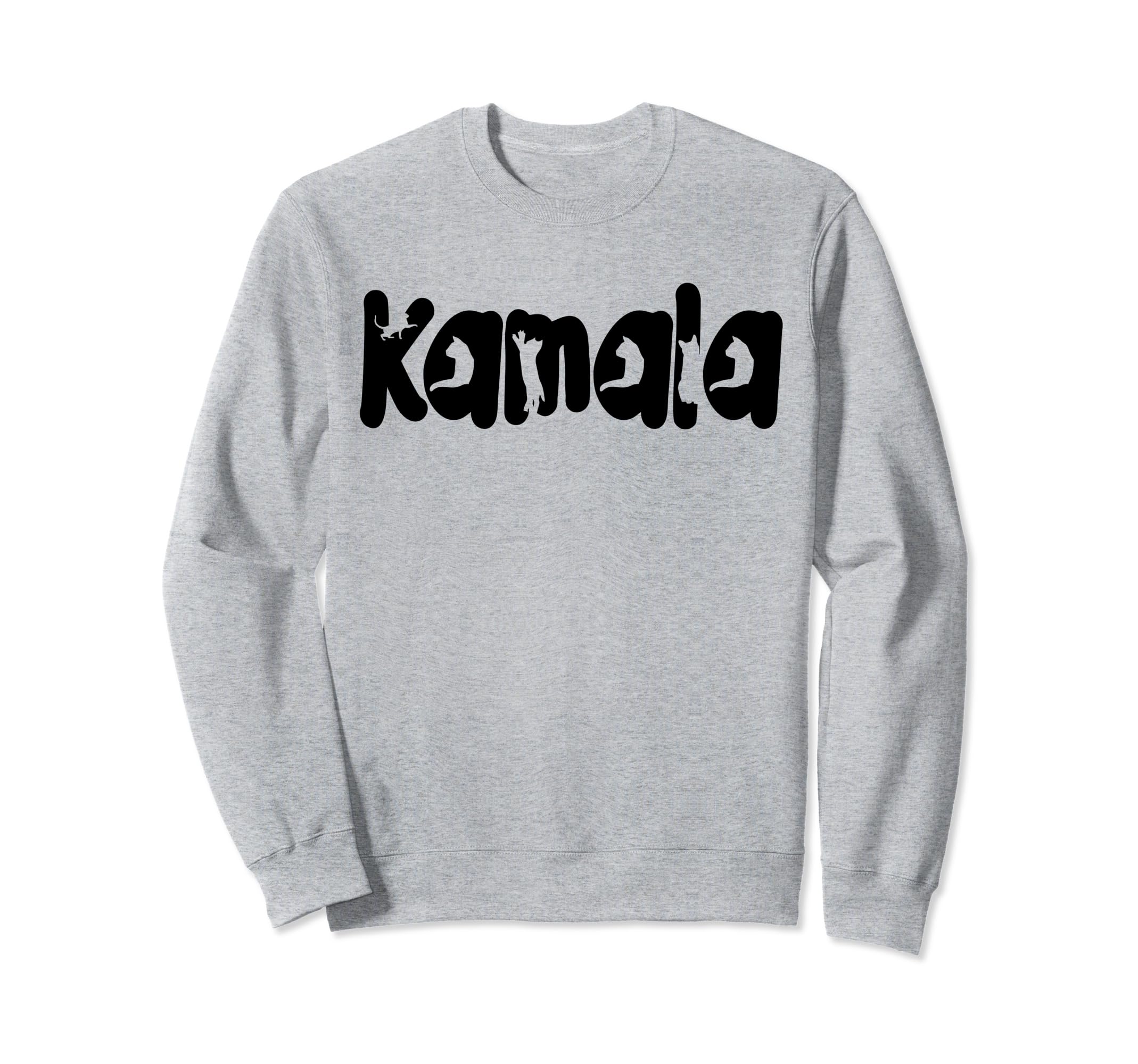 Kamala Harris Cat Typography Cat Sweatshirt - Fun Novelty Design Men Women - T-Shirt, Sweatshirt, Hoodie