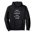 Positive Affirmation Inhale Confidence Hoodie - Unique Graphic Men Women - T-Shirt, Sweatshirt, Hoodie