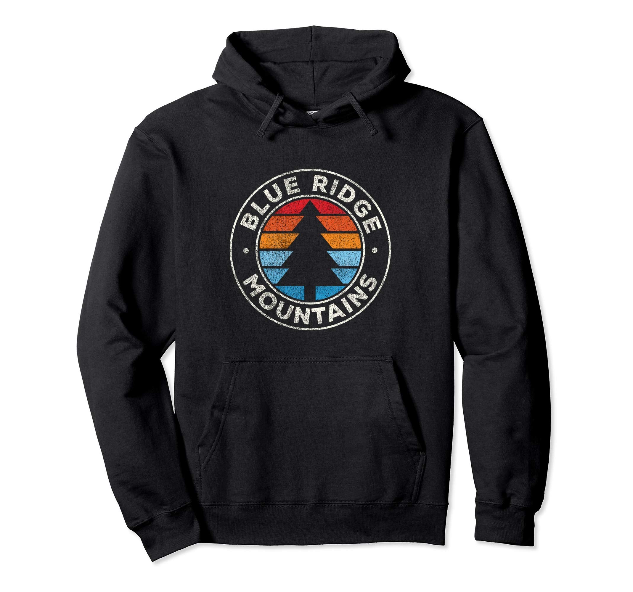 Blue Ridge Mountains 70S Hoodie - Novelty Apparel for Adults - T-Shirt, Sweatshirt, Hoodie