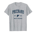 Prichard West Virginia Wv Athletic Navy T-Shirt - Aesthetic Graphic Unisex - T-Shirt, Sweatshirt, Hoodie