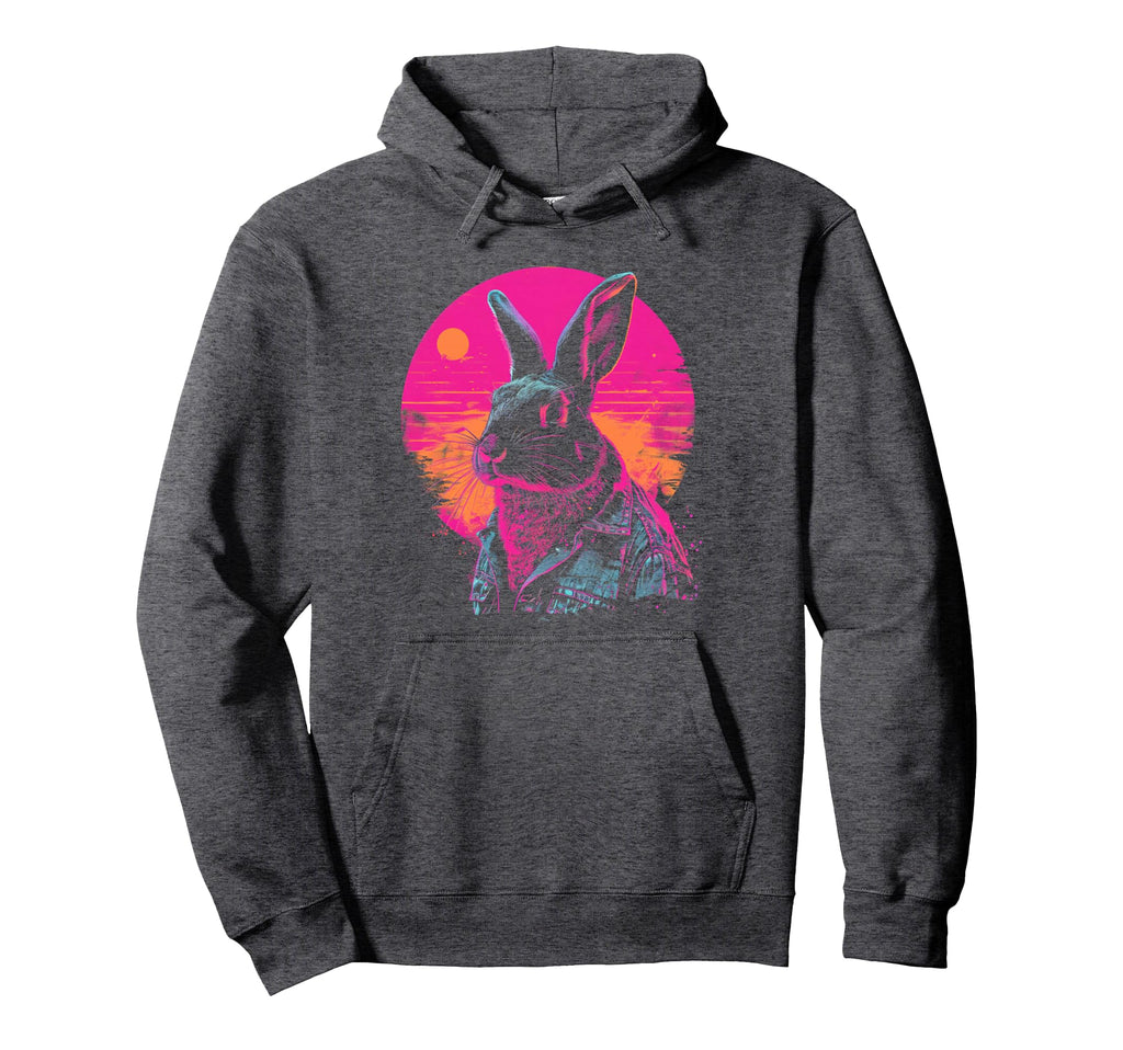 Rabbit Bunny Vaporwave Aesthetic Hoodie - Minimalist Print Unisex - T-Shirt, Sweatshirt, Hoodie