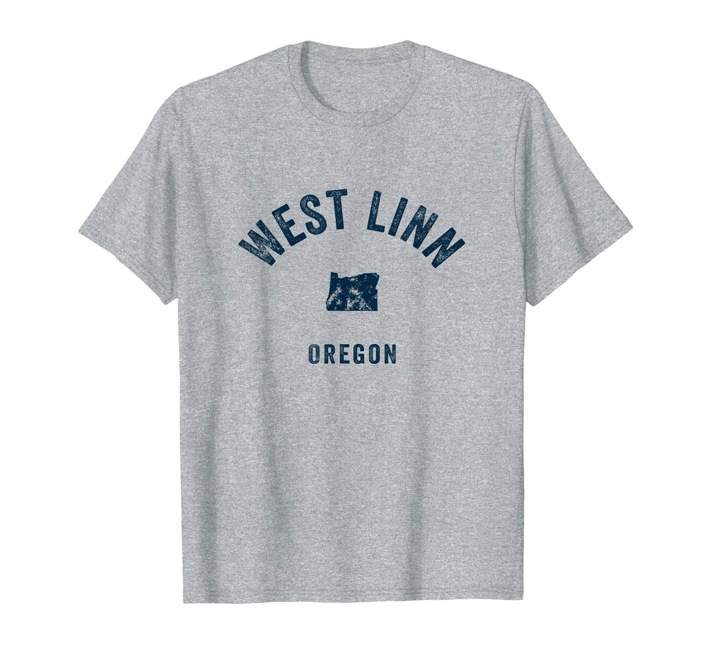 West Linn Oregon Or 70S Sports Navy T-Shirt - Fun Novelty Design Men Women - T-Shirt, Sweatshirt, Hoodie