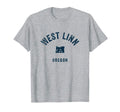 West Linn Oregon Or 70S Sports Navy T-Shirt - Fun Novelty Design Men Women - T-Shirt, Sweatshirt, Hoodie