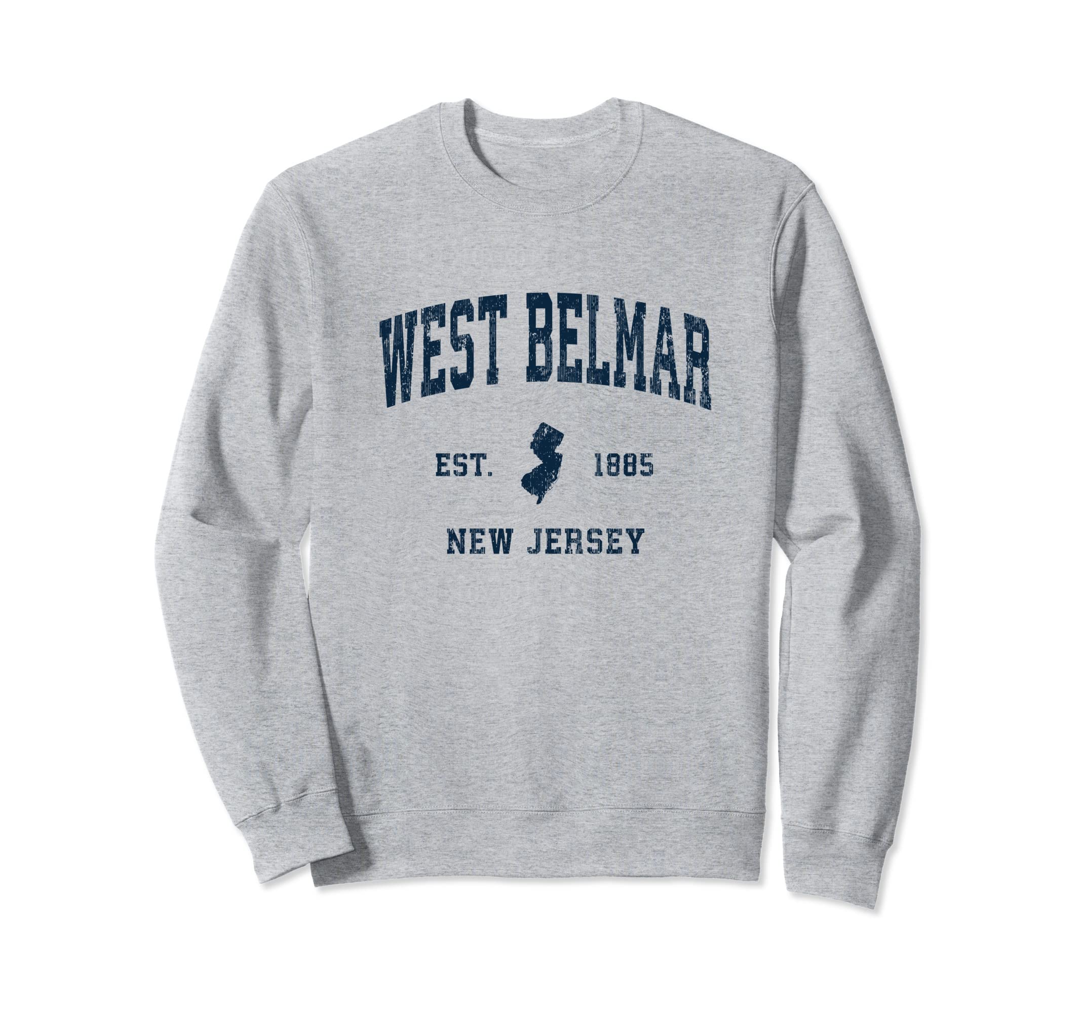 West Belmar New Jersey Nj Sweatshirt - Fun Novelty Design Men Women - T-Shirt, Sweatshirt, Hoodie