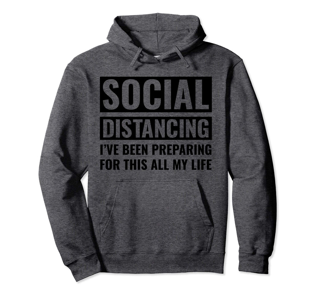 Social Distance Introvert Hoodie - Unique Graphic Unisex - T-Shirt, Sweatshirt, Hoodie