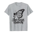 Antisocial Butterfly Gothic Aesthetic T-Shirt - Novelty Apparel for Adults - T-Shirt, Sweatshirt, Hoodie