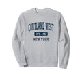 Cortland West New York Ny Athletic Sweatshirt - Unique Graphic Unisex - T-Shirt, Sweatshirt, Hoodie