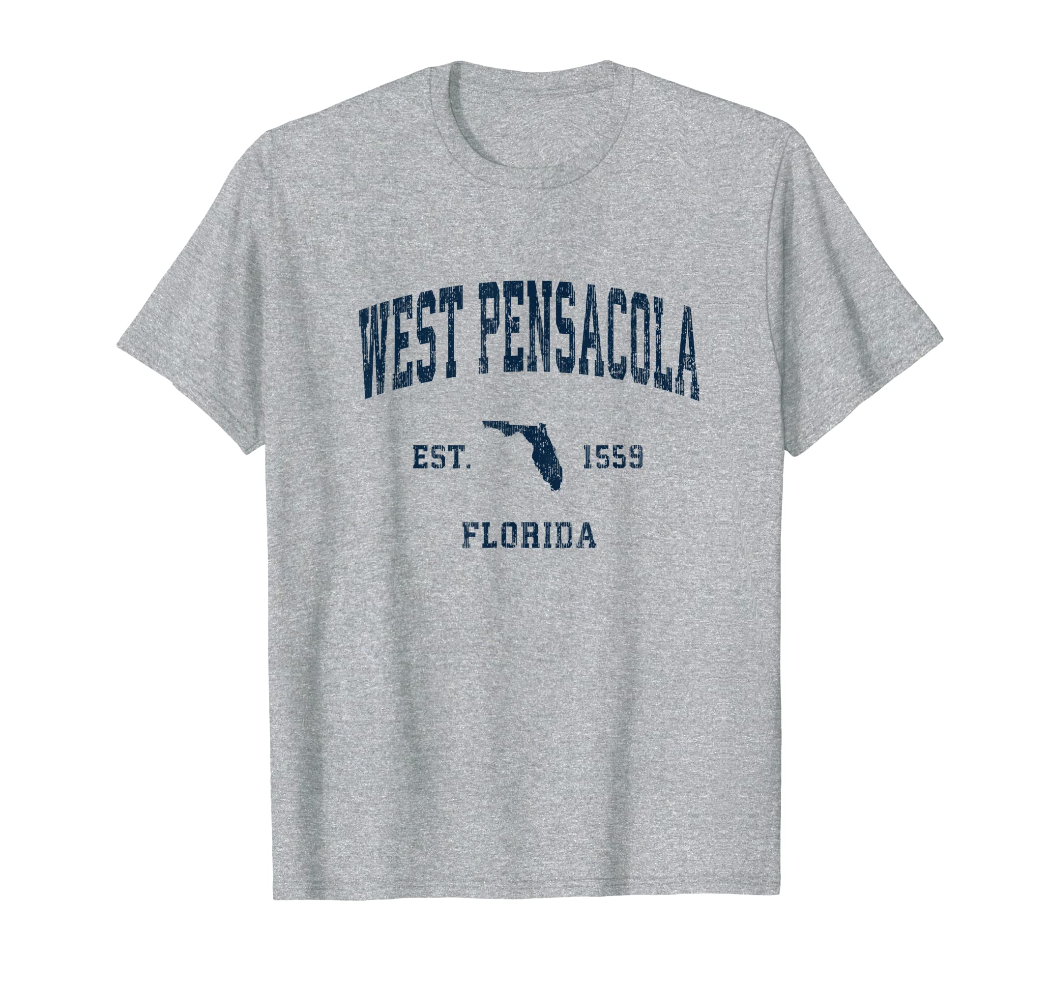 West Pensacola Florida Fl Athletic T-Shirt - Custom Art Print Men Women - T-Shirt, Sweatshirt, Hoodie