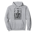 Overthinker Tarot Card Skeleton Hoodie - Fun Novelty Design for Adults - T-Shirt, Sweatshirt, Hoodie