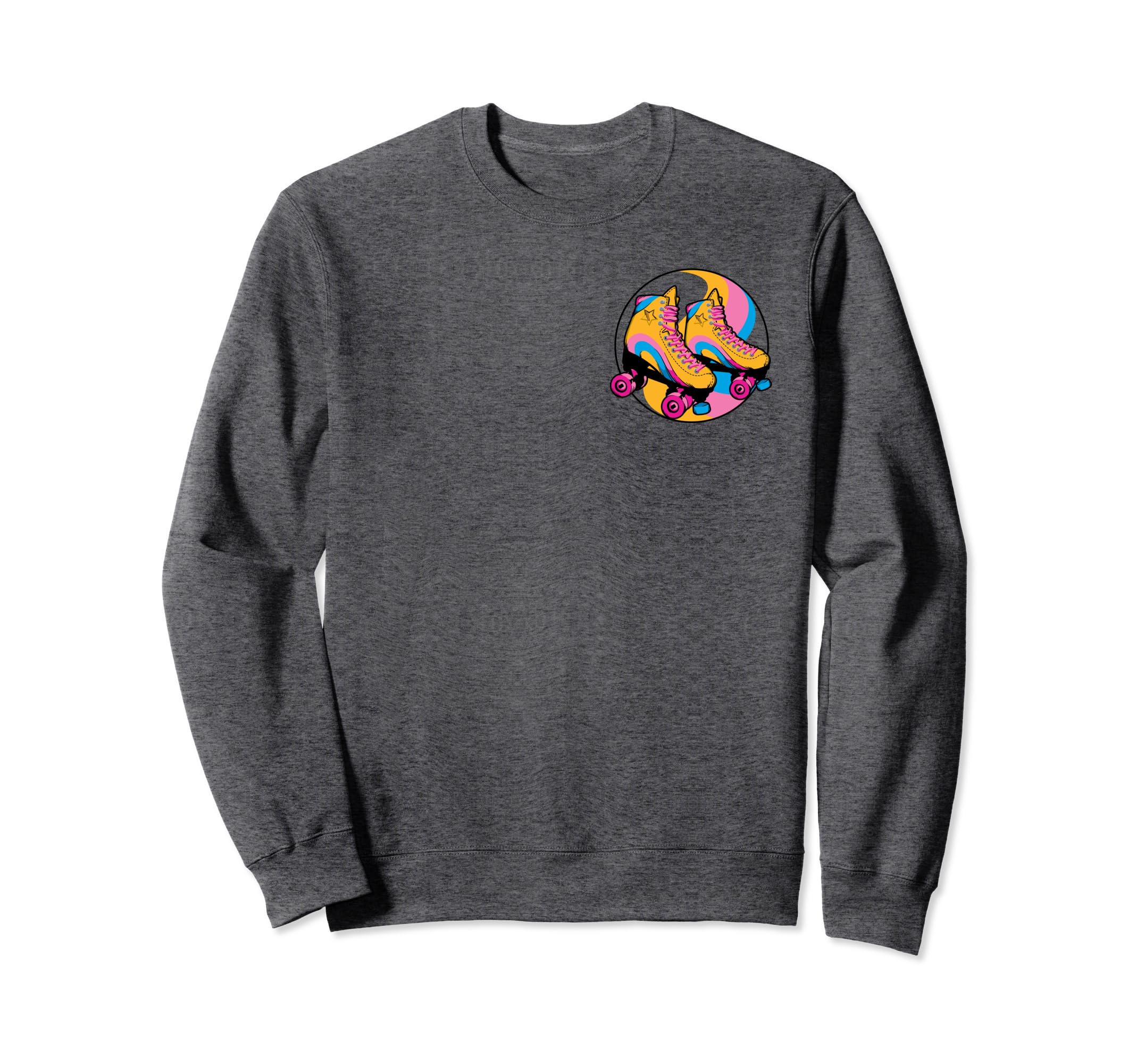 Rollerskate Left Chest Sweatshirt - Minimalist Print for Adults - T-Shirt, Sweatshirt, Hoodie