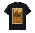 Rodeo Cow Postage Stamp T-Shirt - Graphic Print for Adults - T-Shirt, Sweatshirt, Hoodie