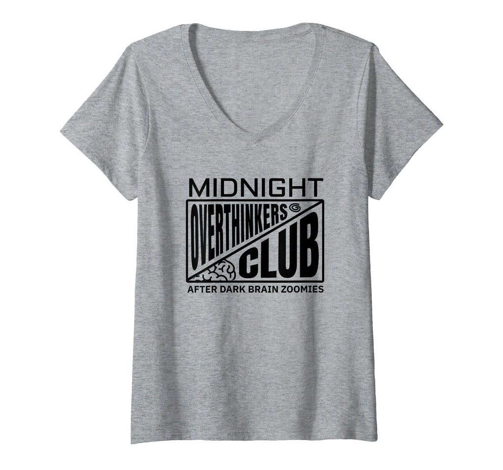 Womens Midnight Overthinkers Club Funny T-Shirt - Trendy Graphic Unisex - T-Shirt, Sweatshirt, Hoodie
