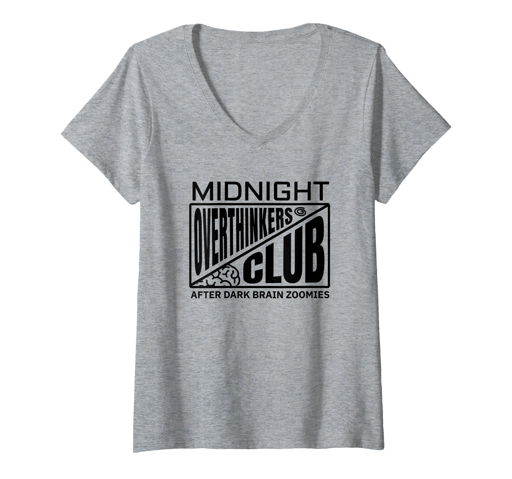 Womens Midnight Overthinkers Club Funny T-Shirt - Trendy Graphic Unisex - T-Shirt, Sweatshirt, Hoodie