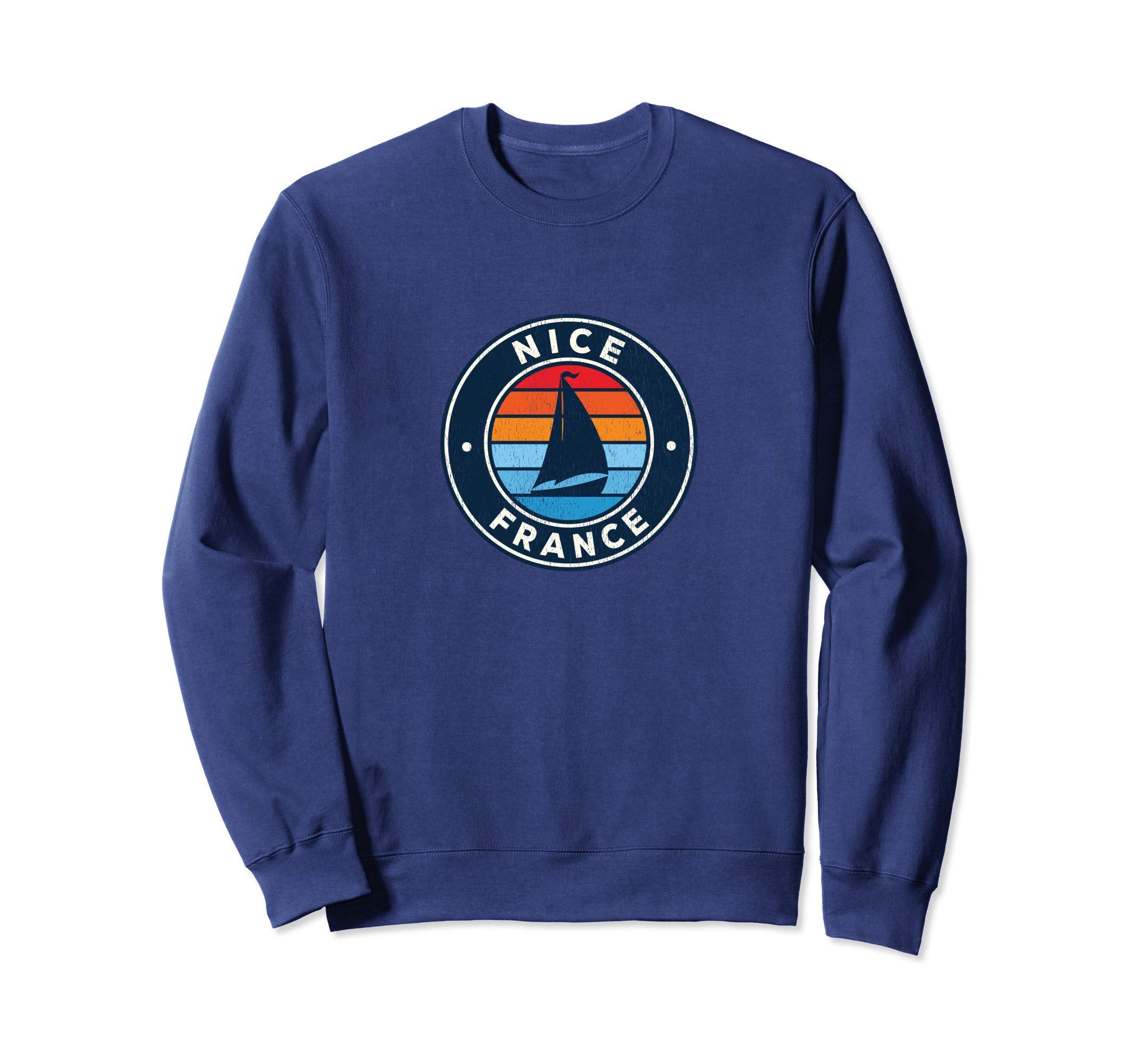 Nice France Sailboat 70S Sweatshirt - Minimalist Print Unisex - T-Shirt, Sweatshirt, Hoodie