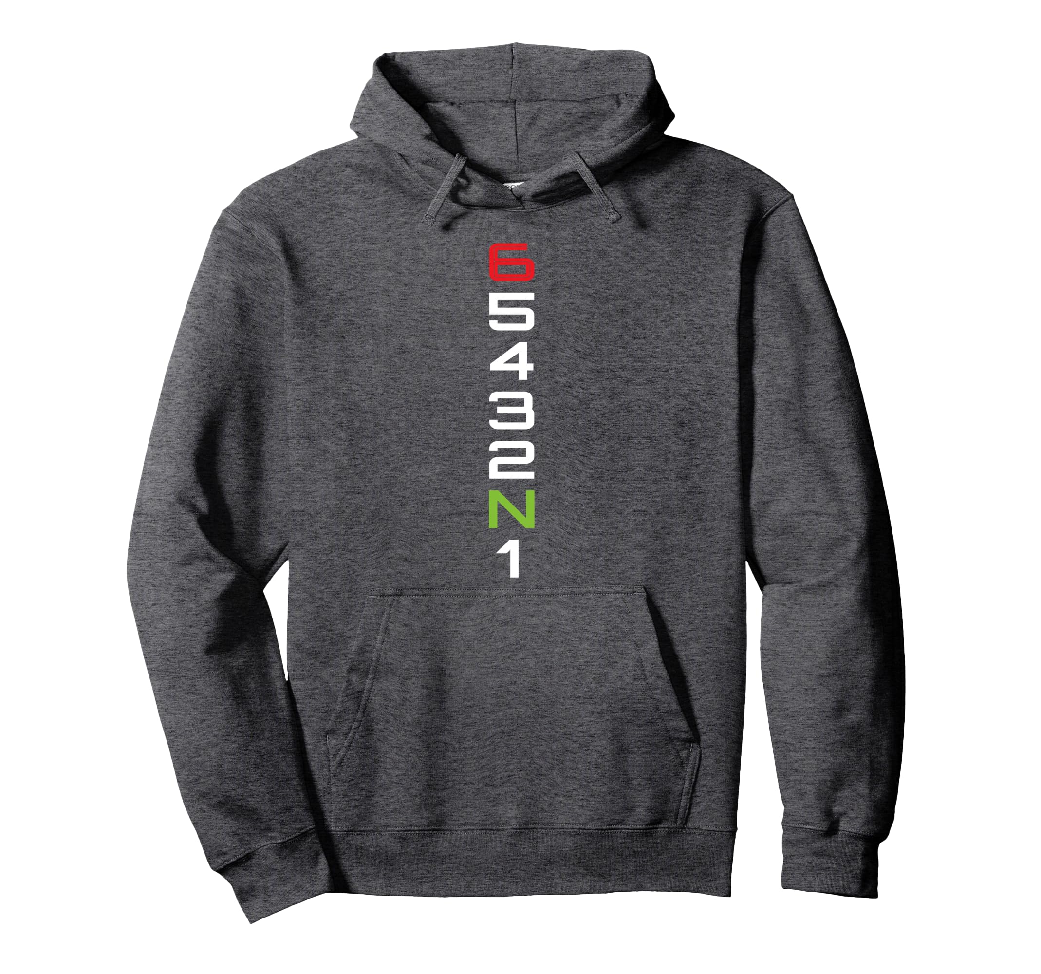 Motorcycle Shift Gear Pattern 1N23456 Hoodie - Custom Art Print Unisex - T-Shirt, Sweatshirt, Hoodie