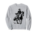 Cowboy Western Horse Rider Sweatshirt - Trendy Graphic for Adults - T-Shirt, Sweatshirt, Hoodie
