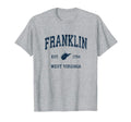 Franklin West Virginia Wv Athletic T-Shirt - Unique Graphic for Adults - T-Shirt, Sweatshirt, Hoodie